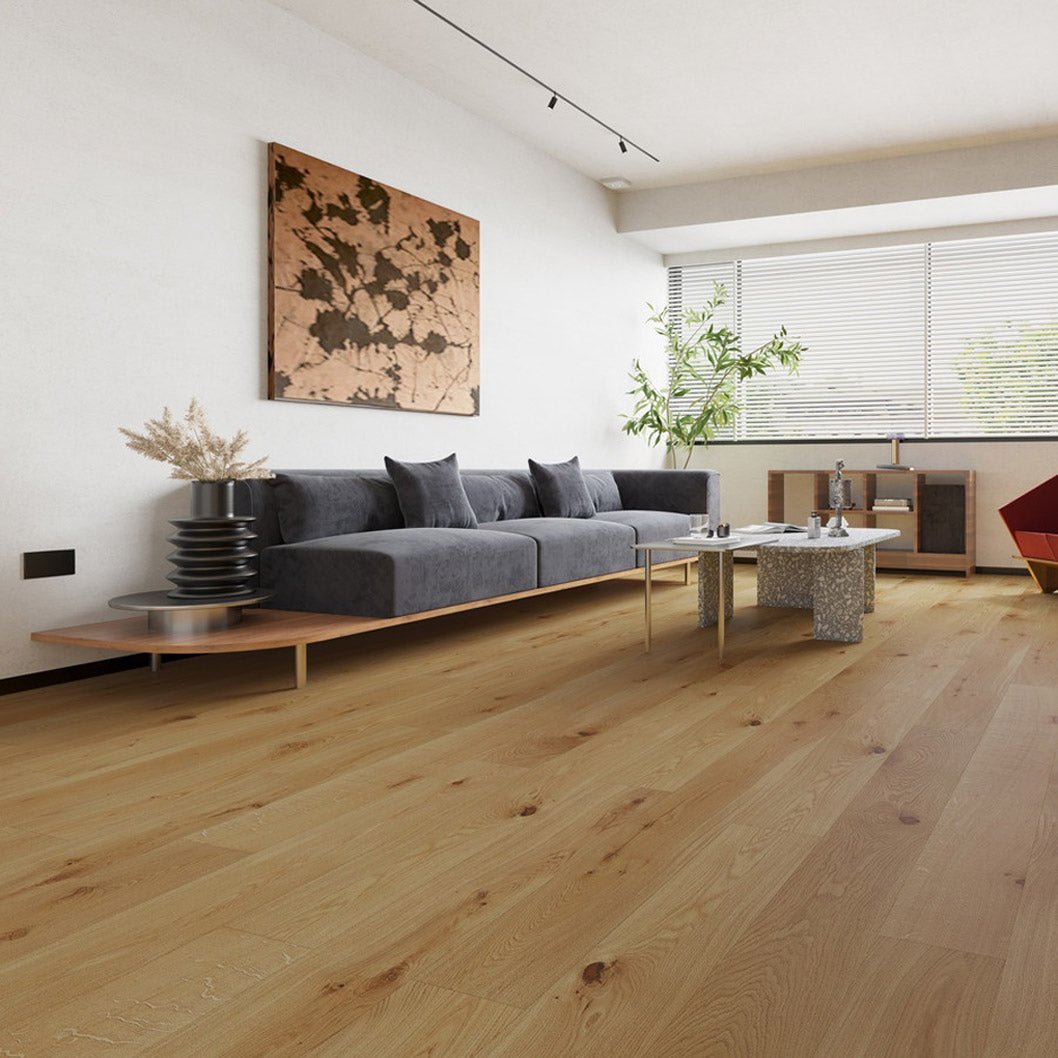 Timba Maxiply Pro Trade Clic Engineered Natural Oak: Brushed & Matt Lacquered 12/3 x 190 x 1900mm Pack Size: 2.888m² - JJ Building Materials