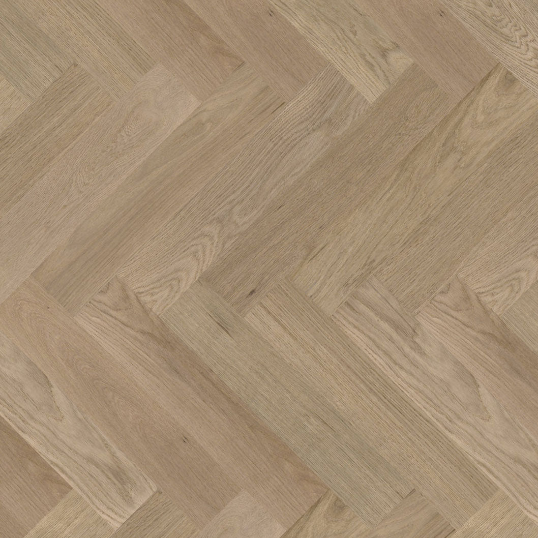 Timba Structural Engineered Herringbone Natural Oak: Brushed & Unfinished 20/6 x 120 x 600mm Pack Size: 1.44m² - JJ Building Materials