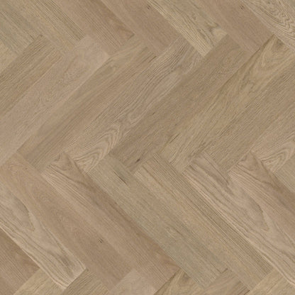 Timba Structural Engineered Herringbone Natural Oak: Brushed & Unfinished 20/6 x 120 x 600mm Pack Size: 1.44m² - JJ Building Materials