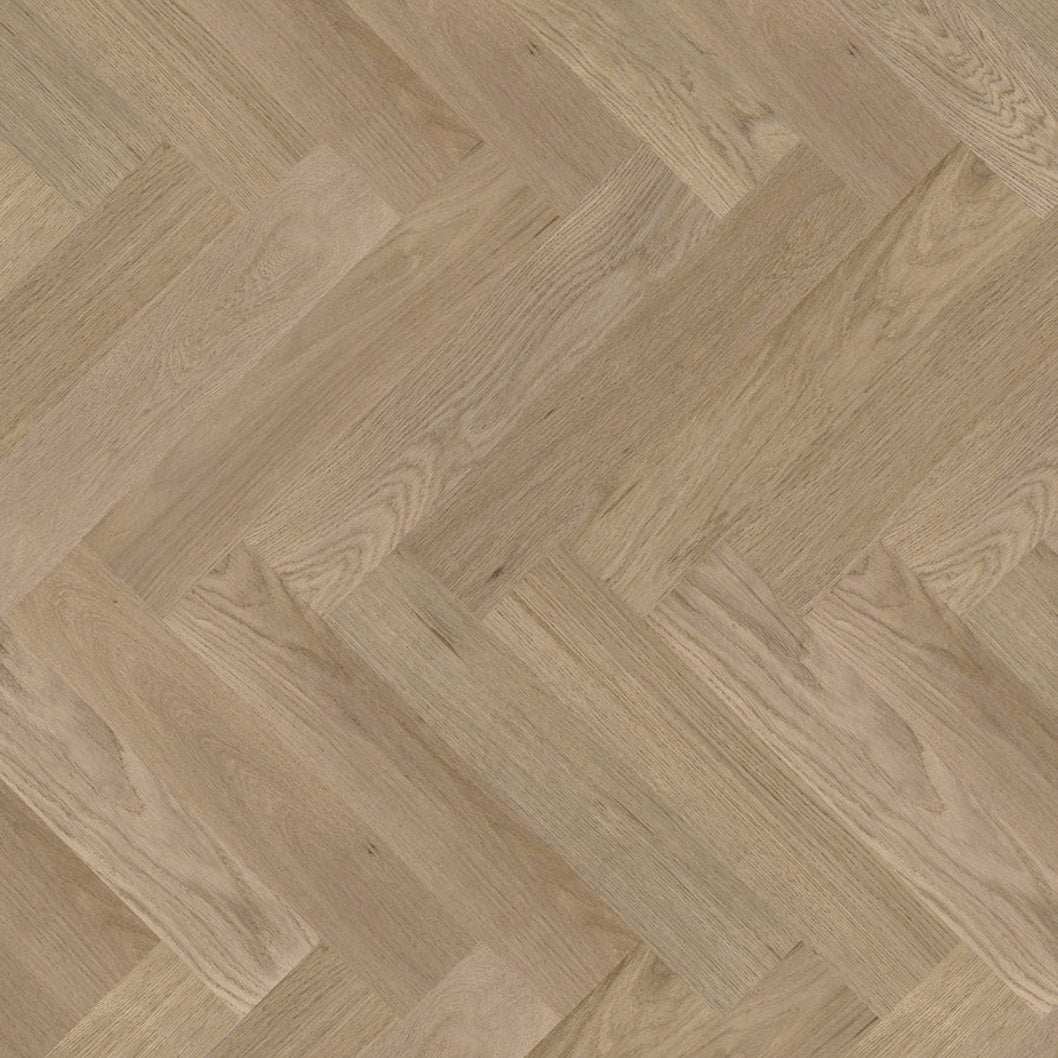 Timba Structural Engineered Herringbone Natural Oak: Brushed & Unfinished 20/6 x 120 x 600mm Pack Size: 1.44m² - JJ Building Materials