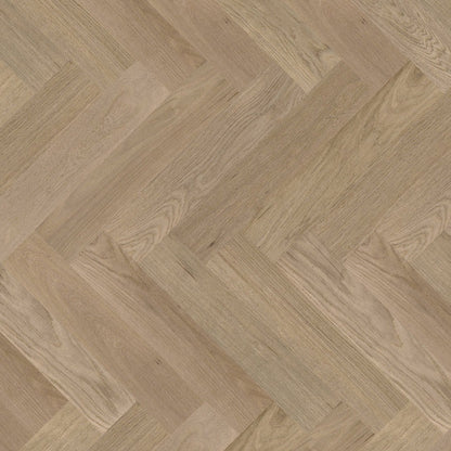 Timba Structural Engineered Herringbone Natural Oak: Brushed & Unfinished 20/6 x 120 x 600mm Pack Size: 1.44m² - JJ Building Materials