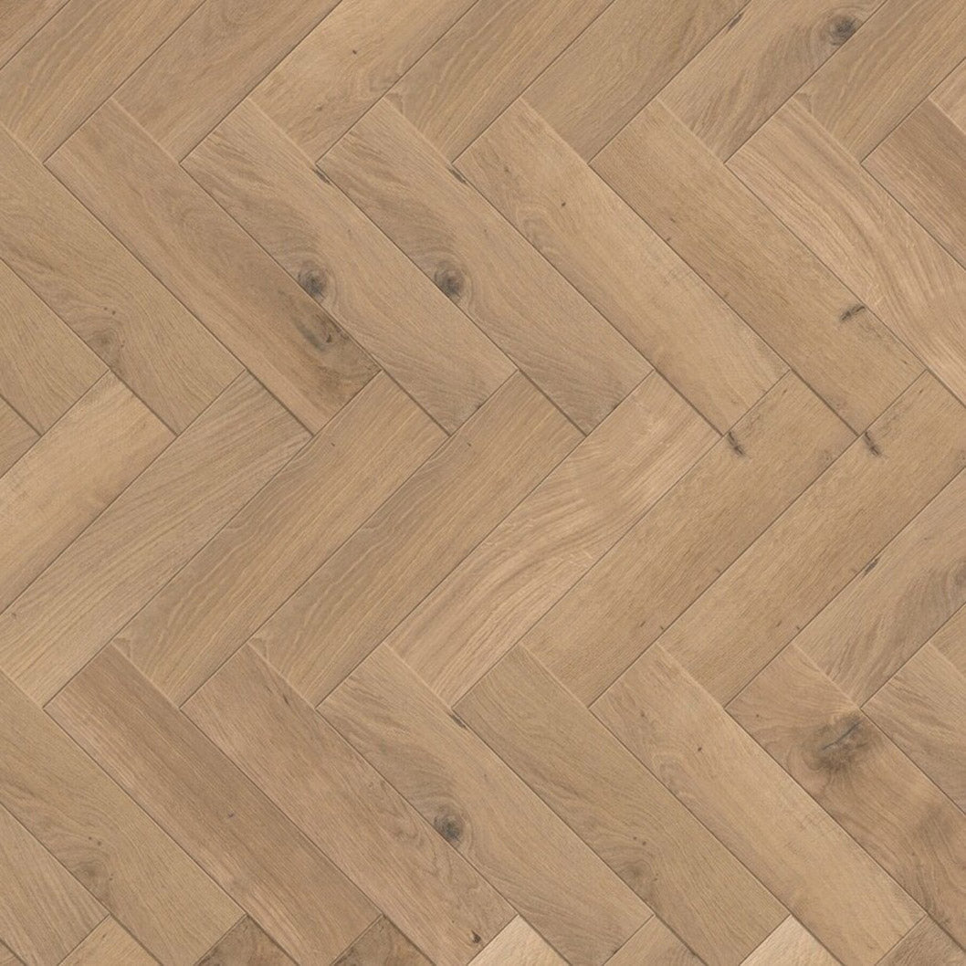 Timba Structural Engineered Herringbone Natural Oak: Brushed & UV Oiled 20/6 x 120 x 600mm Pack Size: 1.44m² - JJ Building Materials