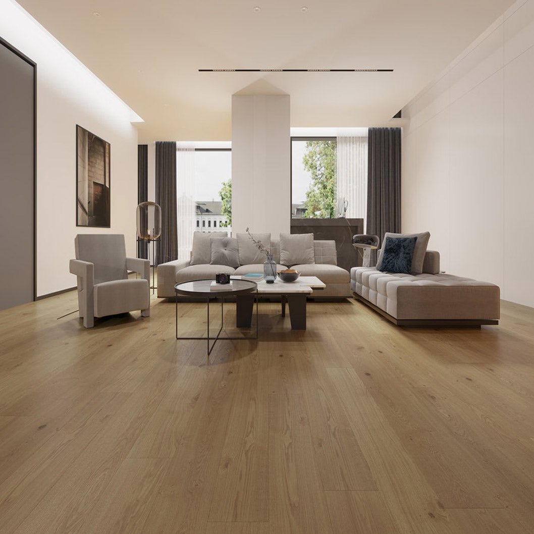 Timba Structural Engineered Natural Oak: Brushed & UV Oiled 20/6 x 240 x 2200mm Pack Size: 2.64m² - JJ Building Materials