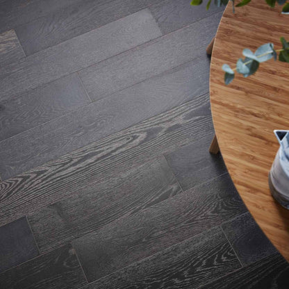 Tolomont Limed Oak Brushed UV Oil Engineered Wood Flooring - 1.98m2 Pack Size | Classic Range