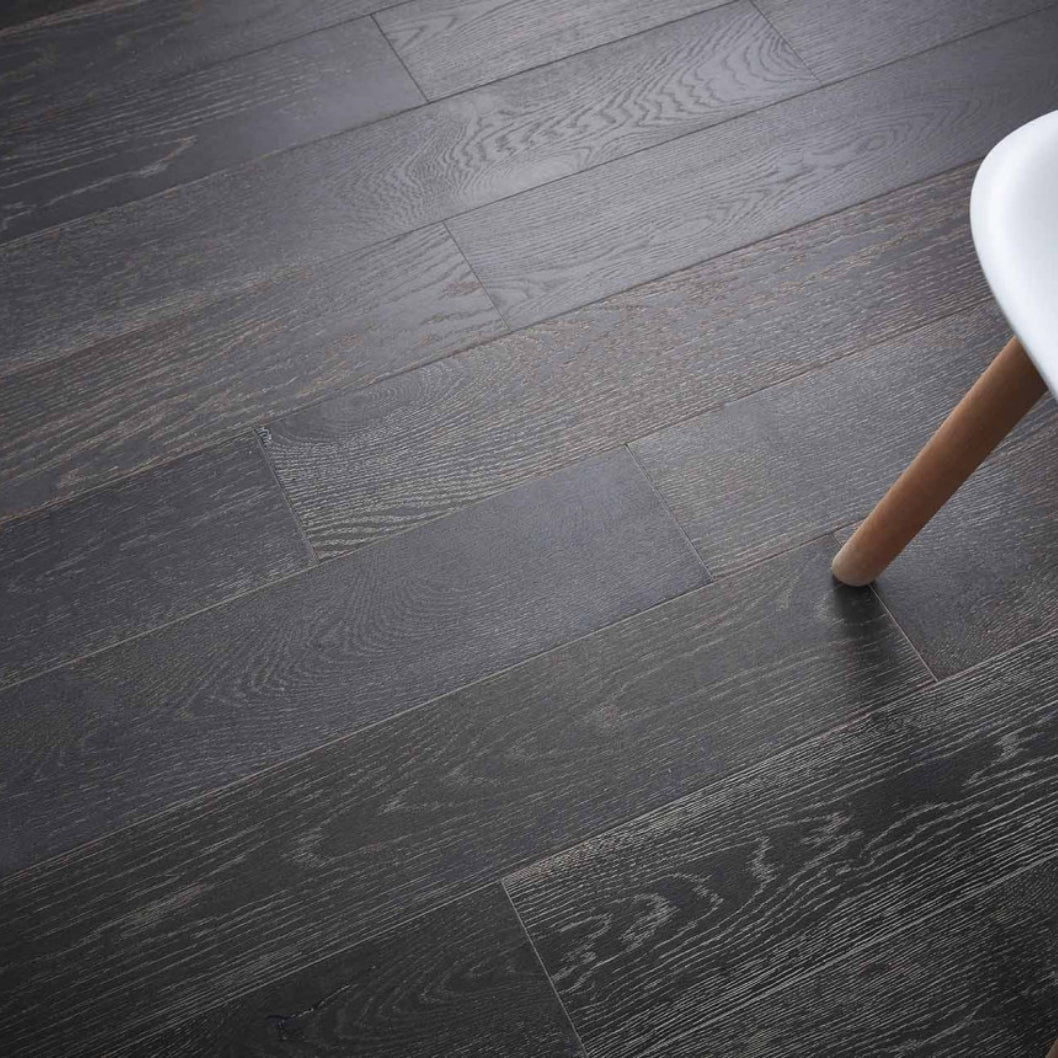 Tolomont Limed Oak Brushed UV Oil Engineered Wood Flooring - 1.98m2 Pack Size | Classic Range - JJ Building Materials