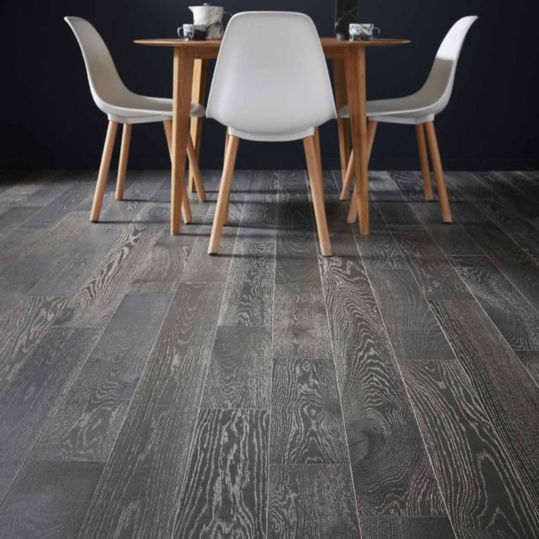 Tolomont Limed Oak Brushed UV Oil Engineered Wood Flooring - 1.98m2 Pack Size | Classic Range - JJ Building Materials