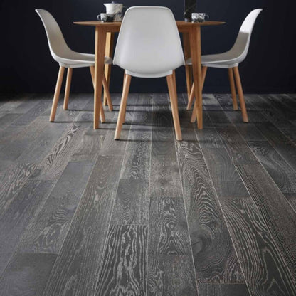 Tolomont Limed Oak Brushed UV Oil Engineered Wood Flooring - 1.98m2 Pack Size | Classic Range - JJ Building Materials