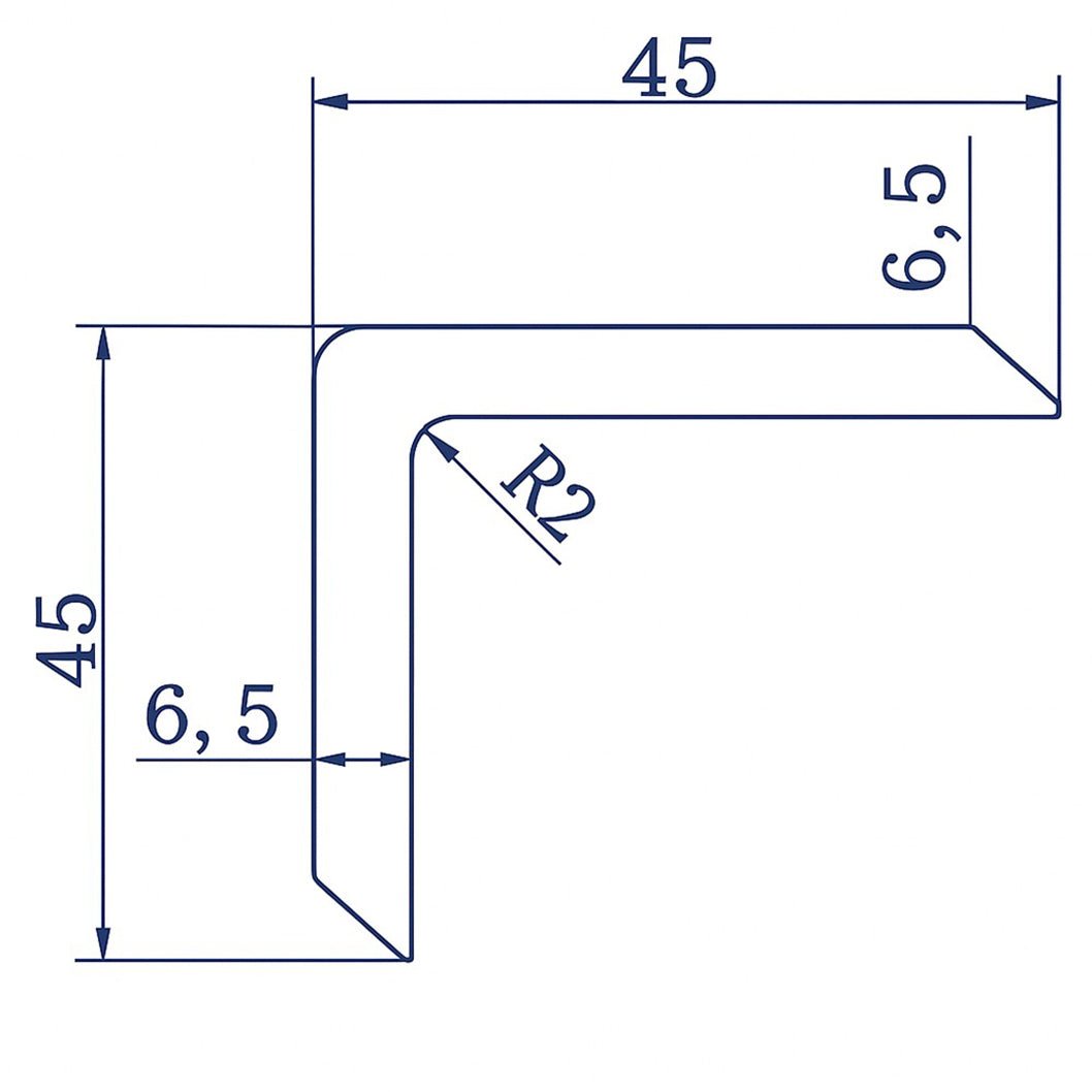 Trtion Angle Trim For Decking 45mm x 45mm - JJ Building Materials