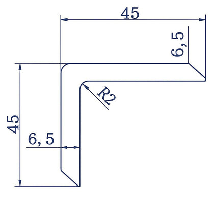 Trtion Angle Trim For Decking 45mm x 45mm - JJ Building Materials
