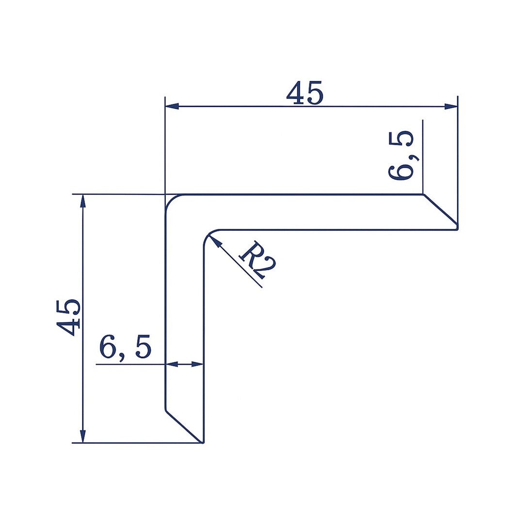 Trtion Angle Trim For Decking 45mm x 45mm - JJ Building Materials
