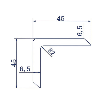 Trtion Angle Trim For Decking 45mm x 45mm - JJ Building Materials