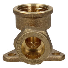 V&G Compression 15mm x 1/2 Backplate Elbow