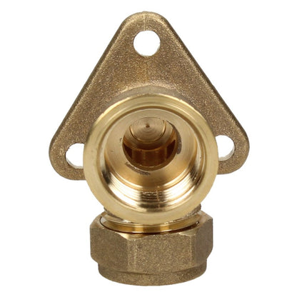 V&G Compression 15mm x 1/2 Backplate Elbow