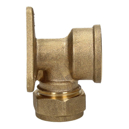 V&G Compression 15mm x 1/2 Backplate Elbow