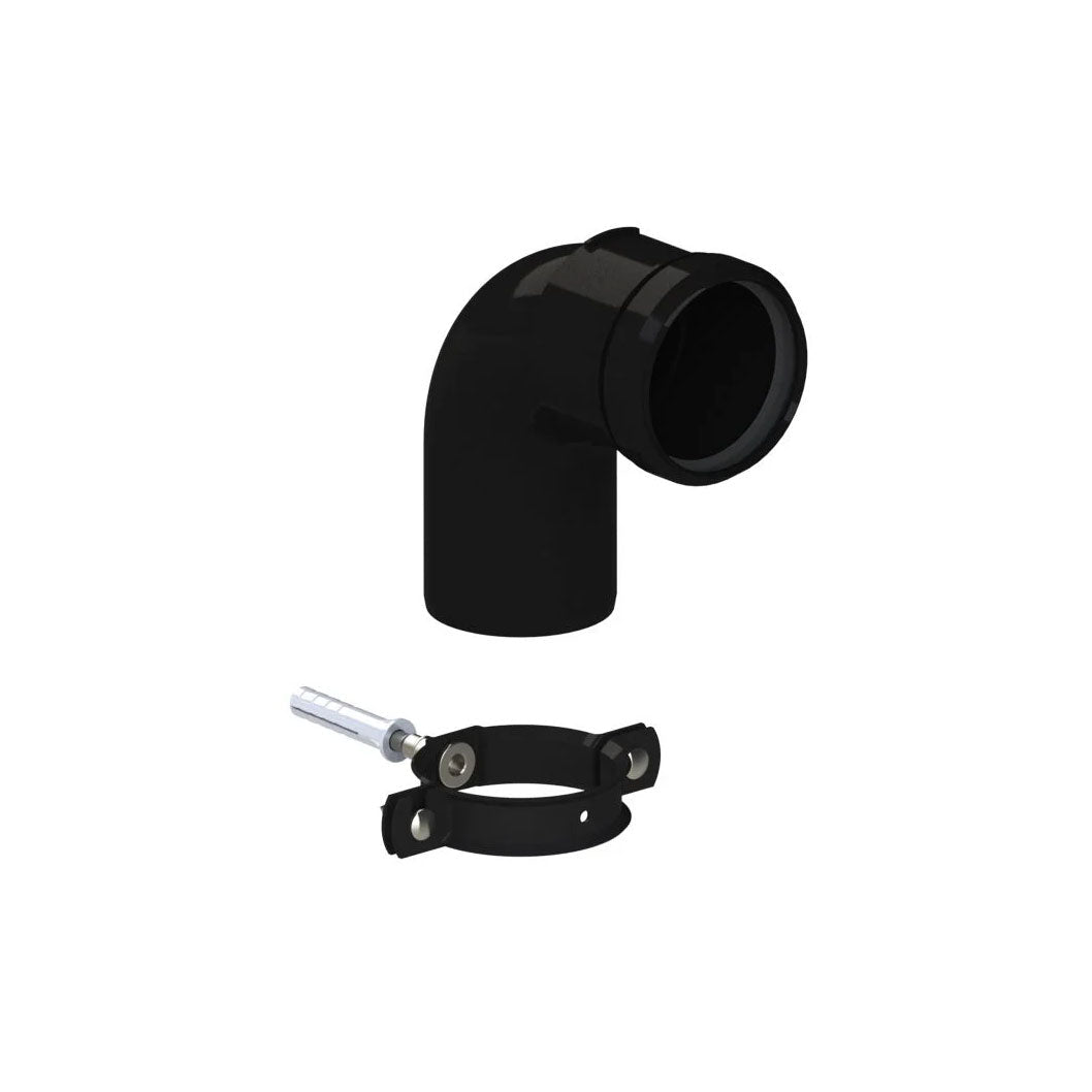 Vaillant Black 87 Degree Plume Elbow - JJ Building Materials
