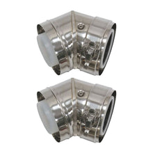 Vaillant Stainless Steel 80/125 45 Degree Facade/ Plume Bends (Pack Of 2) - JJ Building Materials