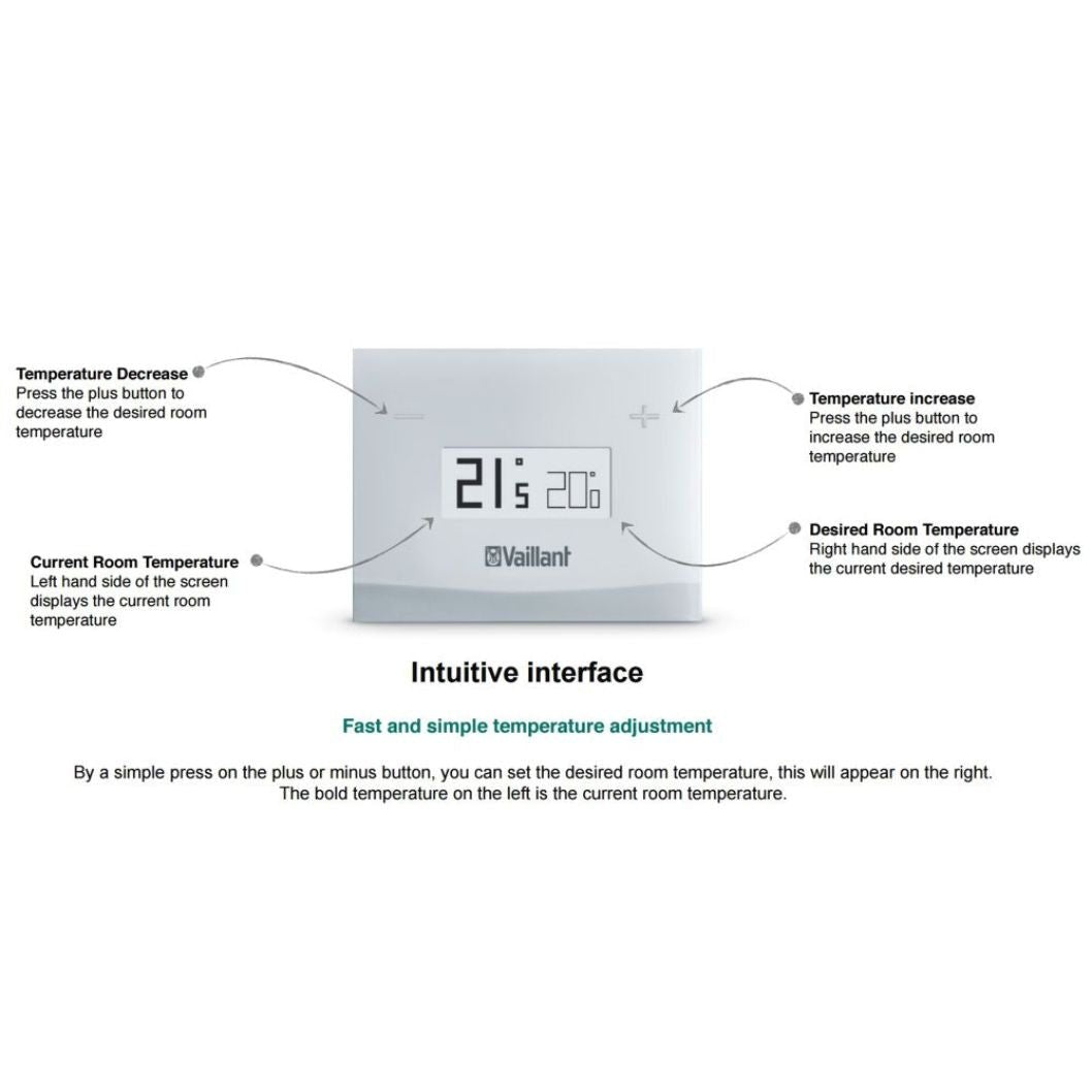 Vaillant vSmart Internet Room Thermostat - System - JJ Building Materials