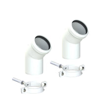 Vaillant White 45 Degree Plume Elbows (Pair) - JJ Building Materials