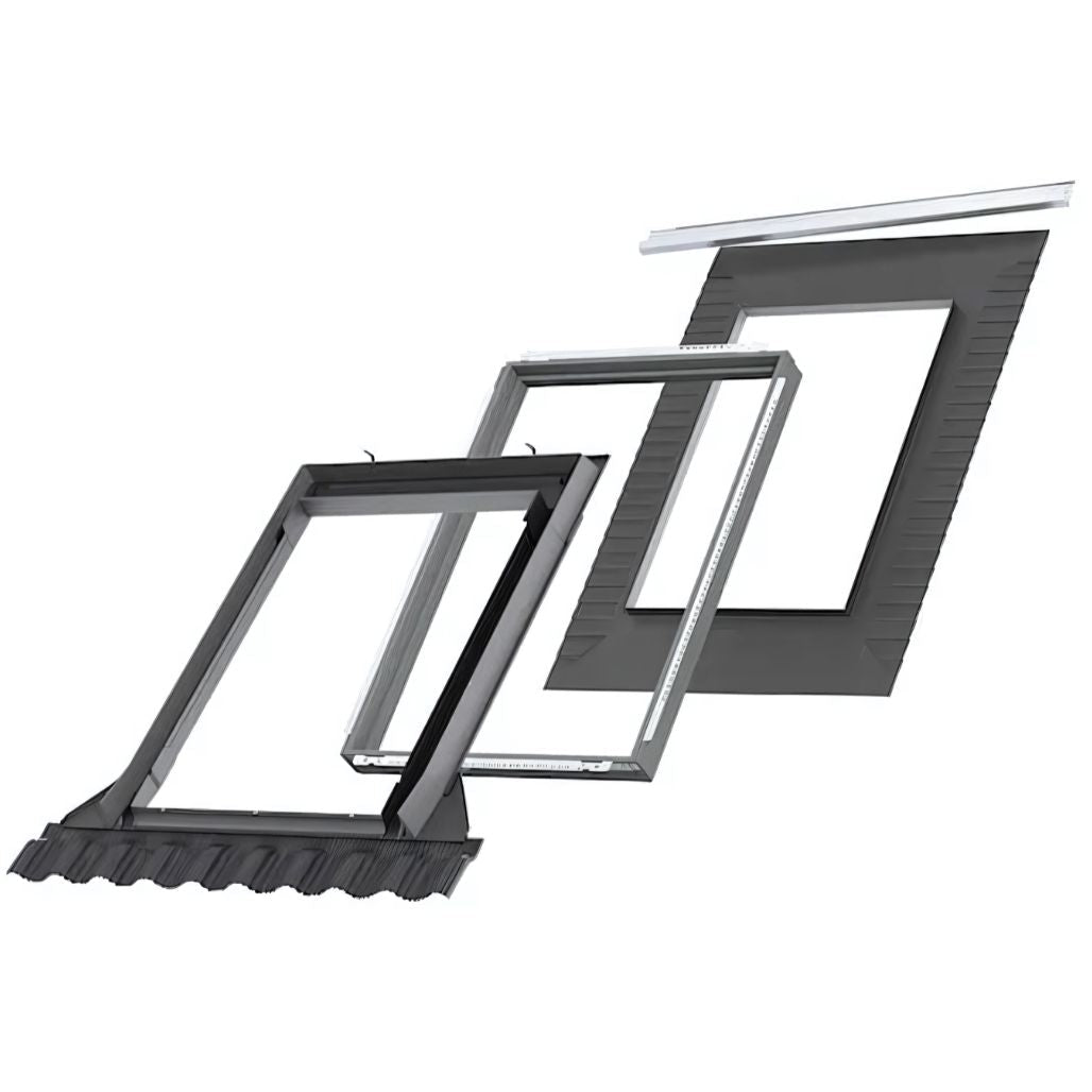 VELUX EDP Pro+ Plain Tile Flashing Standard Installation with BDX and BFX - JJ Building Materials