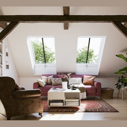 VELUX GCL Heritage Conservation Top Hung White Painted Roof Window - JJ Building Materials