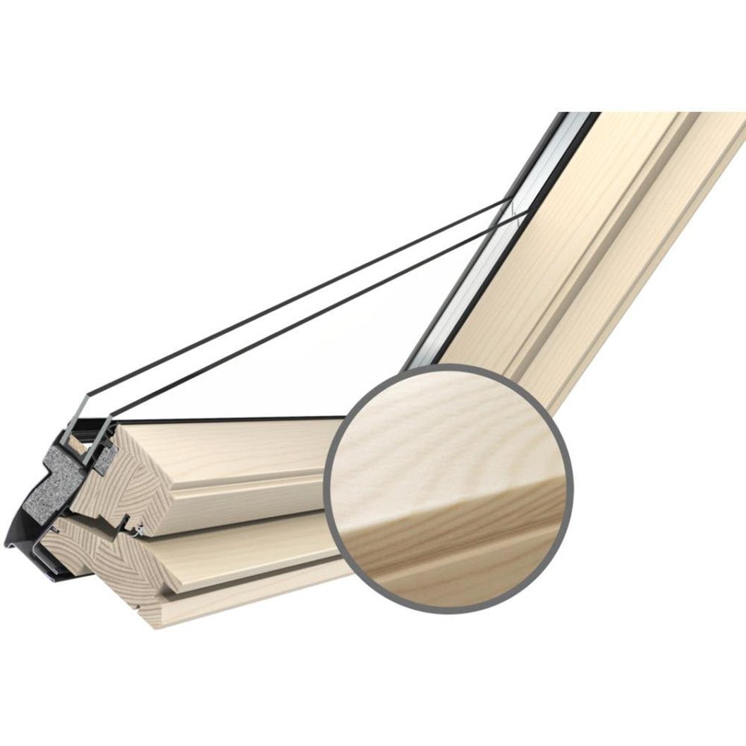 Velux GGL Centre Pivot Pine Roof Window - JJ Building Materials