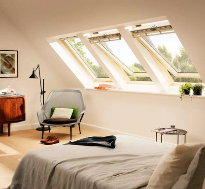 Velux GGL Centre Pivot Pine Roof Window - JJ Building Materials