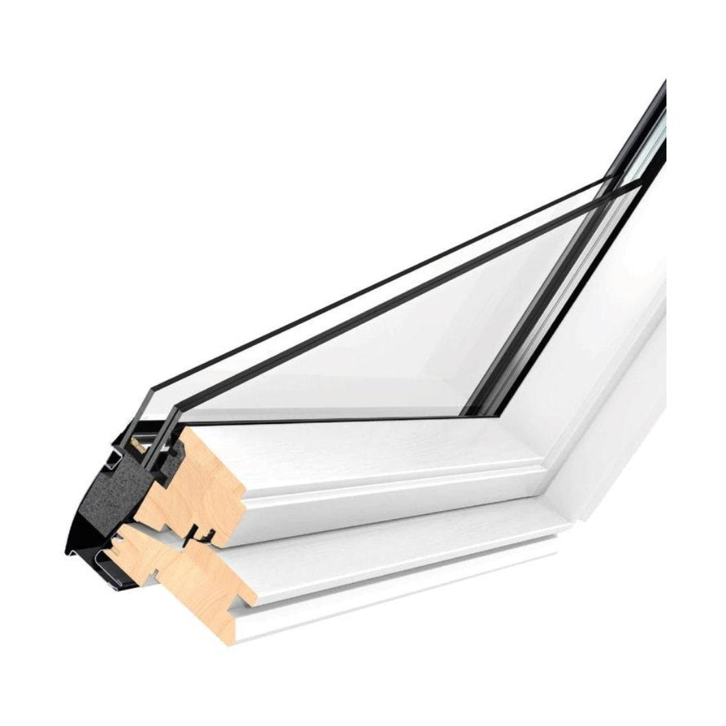 VELUX GGL Conservation Centre Pivot White Painted Roof Window - JJ Building Materials
