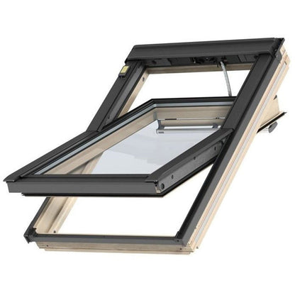 VELUX GGL Electric Pine Centre Pivot Roof Window - JJ Building Materials