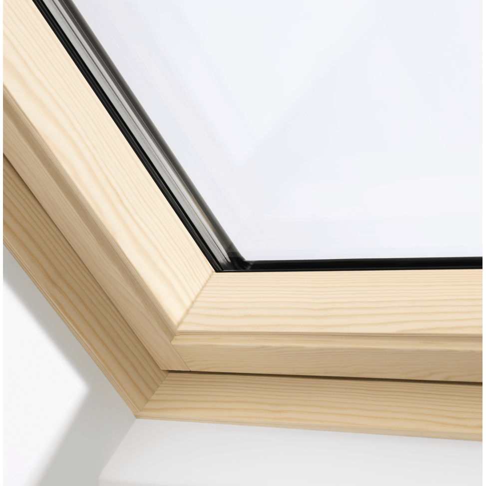 VELUX GGL Electric Pine Centre Pivot Roof Window - JJ Building Materials