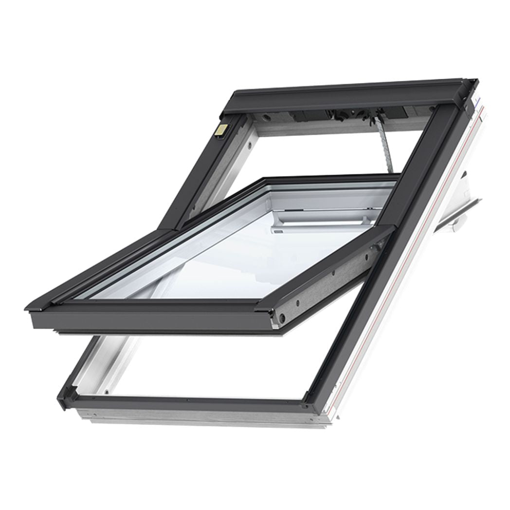 VELUX GGL Electric Pine Centre Pivot Roof Window - JJ Building Materials