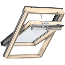 VELUX GGL Electric Pine Centre Pivot Roof Window - JJ Building Materials