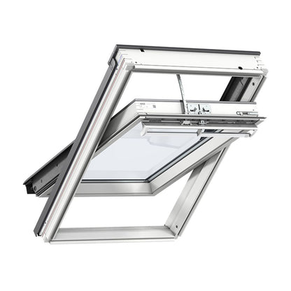 VELUX GGL Electric White Painted Centre Pivot Roof Window - JJ Building Materials