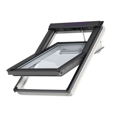 VELUX GGL Solar White Painted Centre Pivot Roof Window - JJ Building Materials