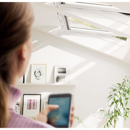 VELUX GGL Solar White Painted Centre Pivot Roof Window - JJ Building Materials
