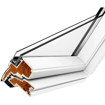 Velux GGU 0070 White Polyurethane Centre Pivot Roof Window - JJ Building Materials