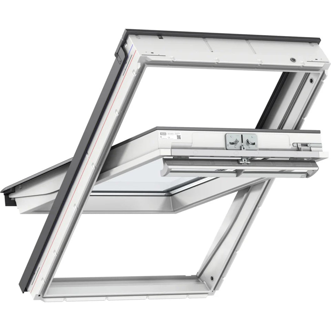 Velux GGU 0070 White Polyurethane Centre Pivot Roof Window - JJ Building Materials