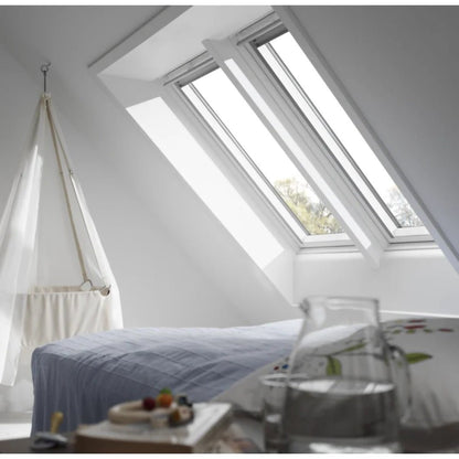 Velux GGU 0070 White Polyurethane Centre Pivot Roof Window - JJ Building Materials