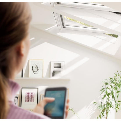 VELUX GGU Electic White uPVC Centre Pivot Roof Window - JJ Building Materials