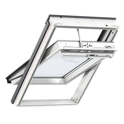 VELUX GGU Electic White uPVC Centre Pivot Roof Window - JJ Building Materials