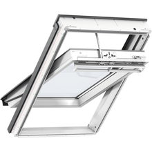 VELUX GGU Electic White uPVC Centre Pivot Roof Window - JJ Building Materials