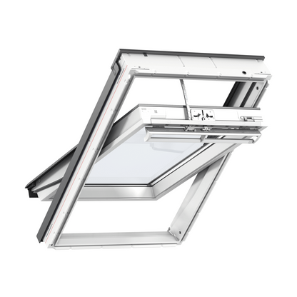 VELUX GGU Electic White uPVC Centre Pivot Roof Window - JJ Building Materials