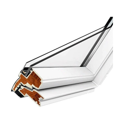 VELUX GGU Electic White uPVC Centre Pivot Roof Window - JJ Building Materials