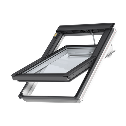 VELUX GGU Electic White uPVC Centre Pivot Roof Window - JJ Building Materials
