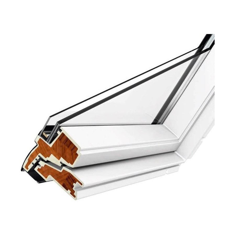 VELUX GGU Solar Powered Centre Pivot uPVC Roof Window - JJ Building Materials