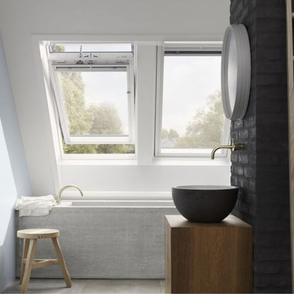 VELUX GGU Solar Powered Centre Pivot uPVC Roof Window - JJ Building Materials