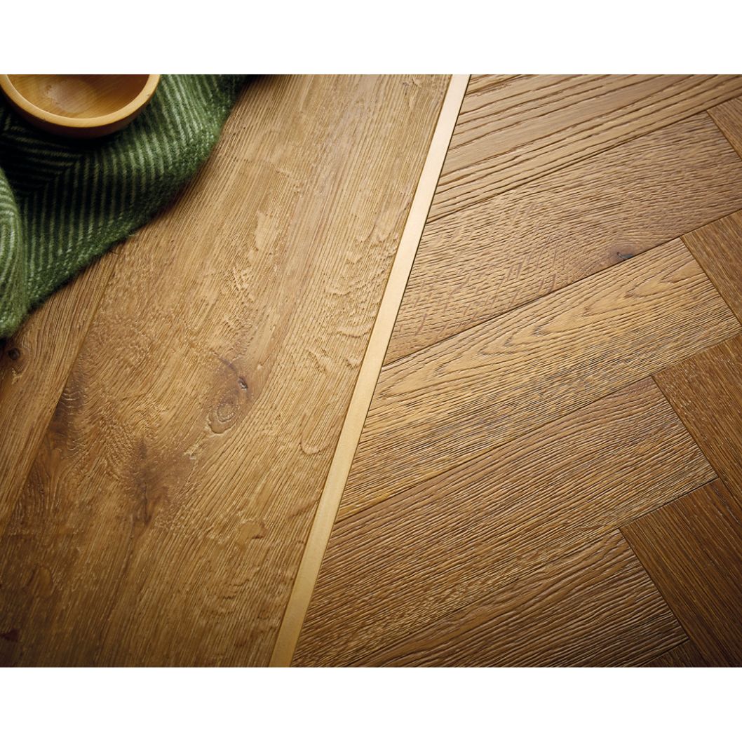 Verdant Smoked Oak Block Brushed UV Oil Engineered Wood Flooring - 0.648m2 Pack Size | Parquet Range - JJ Building Materials