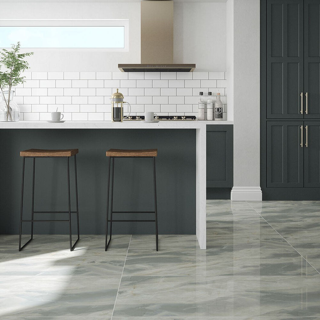 Verona Aphrodite Emerald Wall & Floor Tile 600x600mm - JJ Building Materials