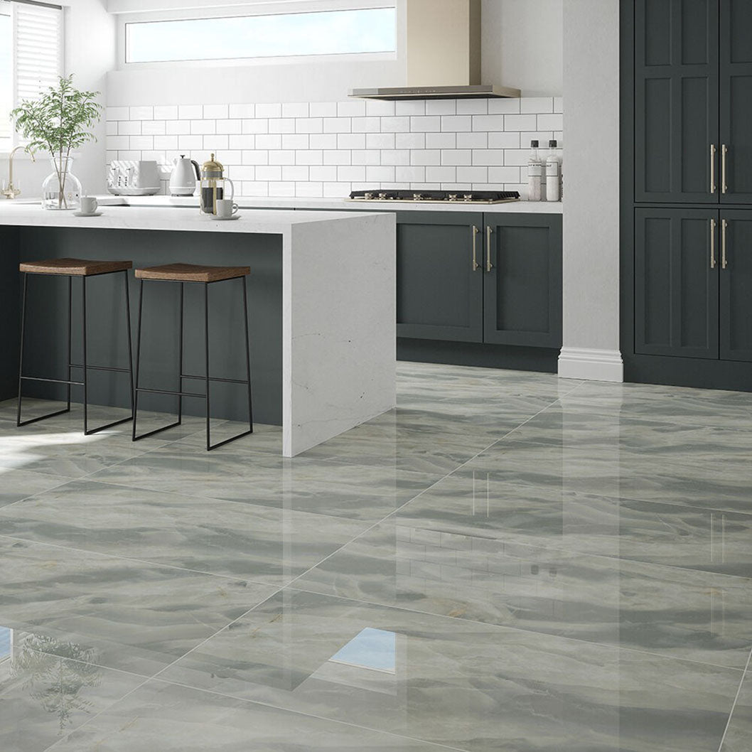Verona Aphrodite Emerald Wall & Floor Tile 600x600mm - JJ Building Materials