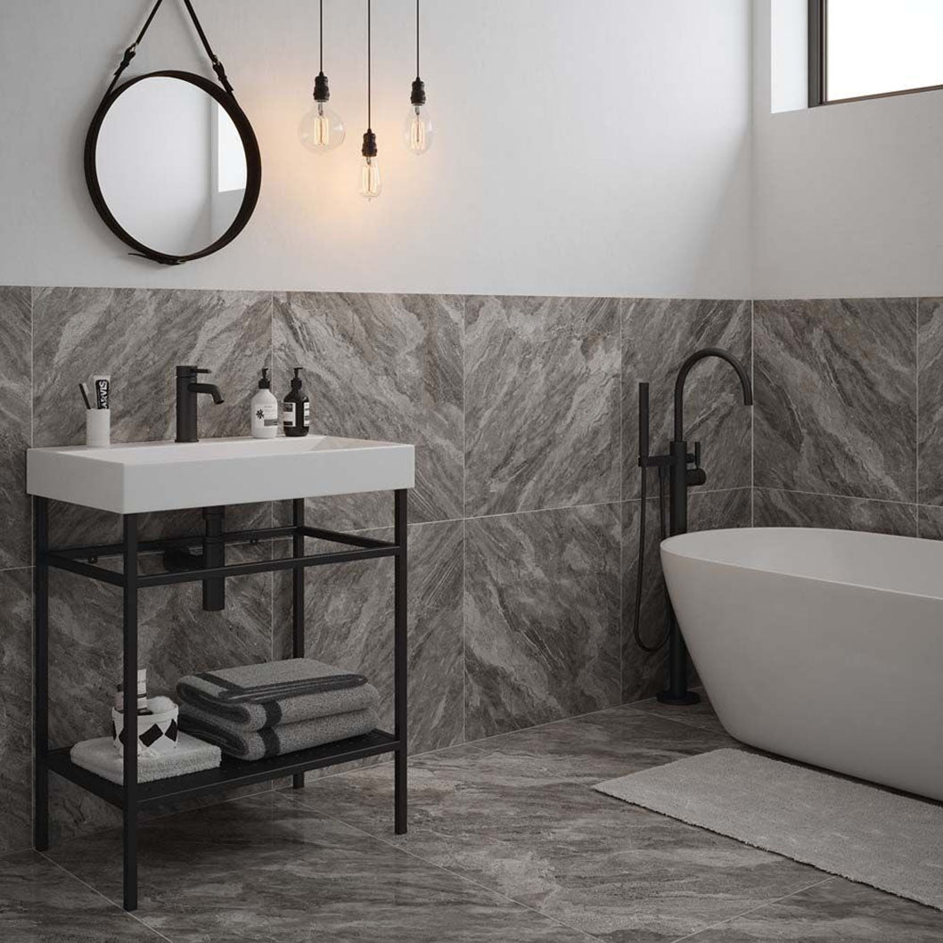 Verona Apollo Grey Wall & Floor Tile 600x1200mm - JJ Building Materials