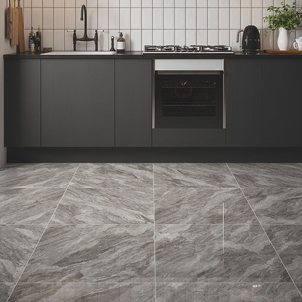 Verona Apollo Grey Wall & Floor Tile 600x600mm - JJ Building Materials